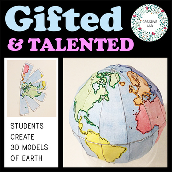 Preview of Mapping Craft Activity - 3D Globe - Gifted & Talented