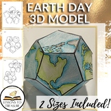 Earth Day 3D Model Dodecahedron Activity Math Science Art 