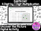Earth Day 4 by 1 Digit Multiplication Uncover the Picture 