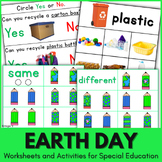 Earth Day Activities Recycling Sort Speech Therapy Special