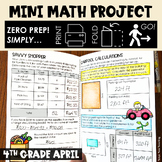 Earth Day 4th Grade Mini Math Project Measurement April
