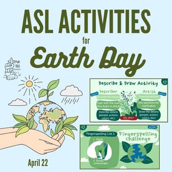 Preview of Earth Day ASL Activities - Sign Language Resources - PowerPoint Slides
