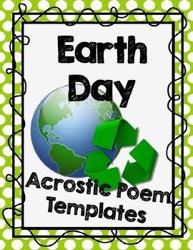 Preview of Earth Day Acrostic Poem Templates