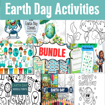 Preview of Earth Day Activities 2024 | (with Spring, Earth Day, Summer Sheets) BUNDLE