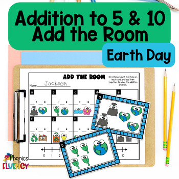 Preview of Earth Day Math Activity - Addition Write the Room