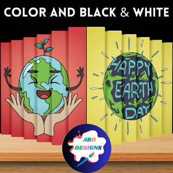 Preview of Earth Day Activities Agamograph Craft Coloring Pages Bulletin Board Project