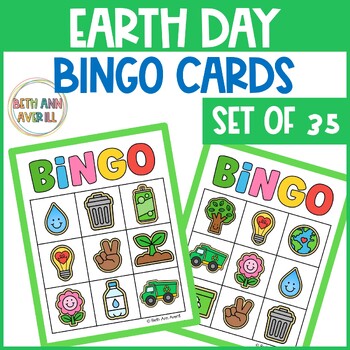 Preview of Earth Day Activities Bingo Cards for Preschoolers