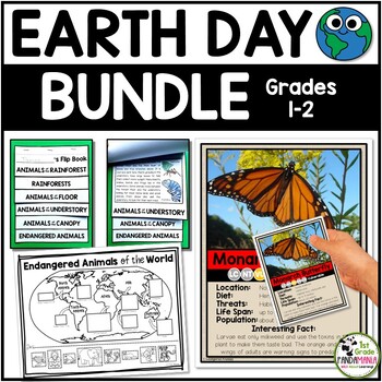 Preview of Earth Day and Endangered Animals Activities Bundle