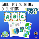 Earth Day Resource Pack: Bunting Letters, Activities & Worksheets