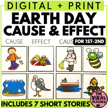Preview of Earth Day Activities Cause and Effect Reading Comprehension Passages