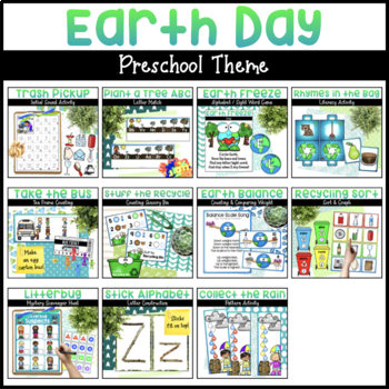 Preview of Earth Day Activities & Centers for Preschoolers