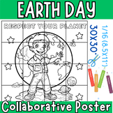 Earth Day Activities Collaborative Coloring Poster - Respe