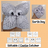 Earth Day Activities Cooties Catcher Template Games Craft 