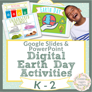 Preview of Earth Day Activities Digital Google Reading Comprehension Animals Recycle