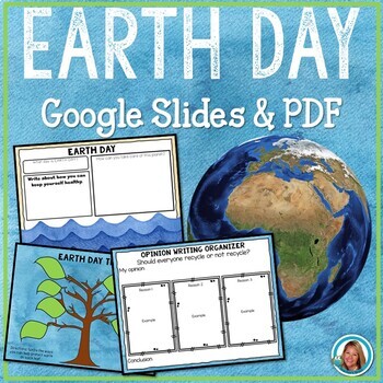 Preview of Earth Day Activities | Digital Google Slides™ Option | Opinion Writing