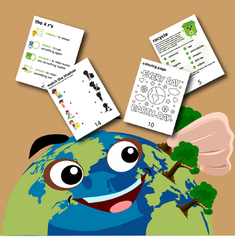 Preview of Earth Day Activities (Earth Day Craft, Writing Prompt, Reader, coloring & More!)