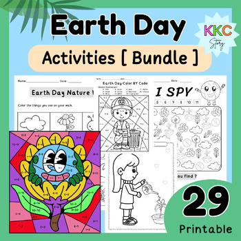 Preview of Earth Day Activities / Earth Day Fun Worksheets & Coloring pages / Bundle
