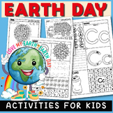 Earth Day Activities | Letter Tracing & Recognition A-Z | 