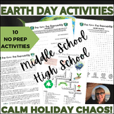 Earth Day Activities Puzzles for Middle & High School Sub 