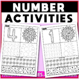 Earth Day Activities, Number Writing Practice 1-20, Number