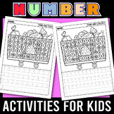 Earth Day Activities, Number Writing Practice 1-20, Tracin