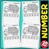 Earth Day Activities, Number Writing Practice 1-20, Tracin