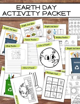 Earth Day Activities Packet, PreK-2nd Grade Activities by Two Suns Studio