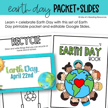 Earth Day Activities Printable Packet Earth Day Writing Packet Earth ...