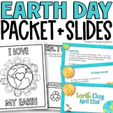 Earth Day Activities Printable Packet Earth Day Writing Pa