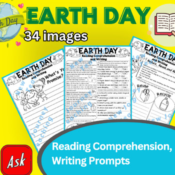 Preview of Earth Day Activities | Reading Comprehension Passages and Earth Day Writing