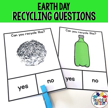 Preview of Earth Day Activities, Recycling Task Cards