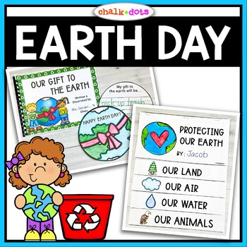 Preview of Earth Day Activities | Reduce Reuse Recycle | Writing - Crowns - Flip Books
