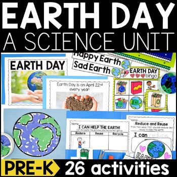 Preview of Earth Day Activities | Reduce Reuse Recycle | Pre-K Science Unit