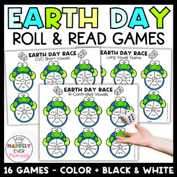 Preview of Earth Day Activities | Roll and Read Fluency Practice Games