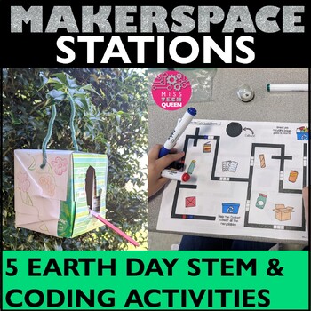 Preview of Earth Day Activities STEM Challenge Robot Activities Bird House Recyling April