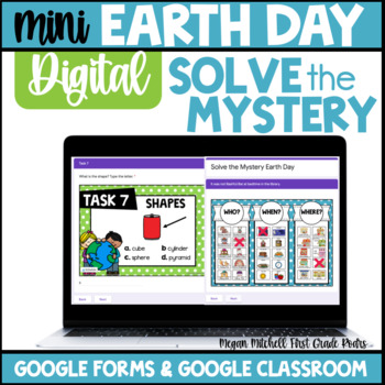 Preview of Earth Day Activities Solve the Mystery Mini Google Forms