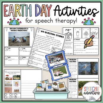 Preview of Earth Day Activities Unit for Speech Language Therapy