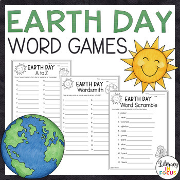 Preview of Earth Day Activities | Word Games | Free
