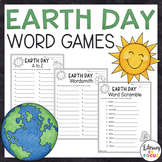 Earth Day Activities | Word Games | Free