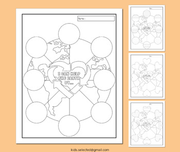 Science Inspired Border Lined Paper, Pretty Paper (Earth Day)