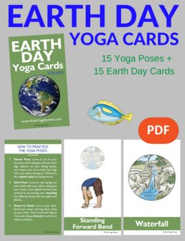 Preview of Earth Day Activities: Yoga Cards for Kids