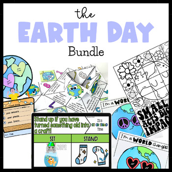 Preview of Earth Day Activities and Earth Day Craft Bundle for Social Emotional Learning