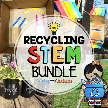 Preview of Recycling Earth Day STEM Activities Bundle