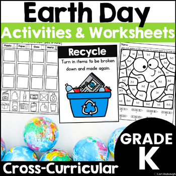 Preview of Earth Day Activities and Worksheets for Kindergarten