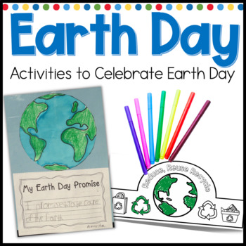 Preview of Earth Day Writing Art and Math Activities for Kindergarten and First Grade