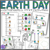 Earth Day Activities for Special Ed Worksheets, Tracing, C