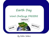 Earth Day Activity: A Word Challenge Freebie