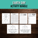 Earth Day Activity Bundle | Coloring Pages, Word Search, &
