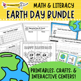 Earth Day Activity Bundle | K-1 Math, Literacy, Writing, C