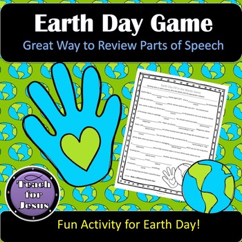 Preview of Earth Day Activity - Earth Day Parts of Speech Review Game